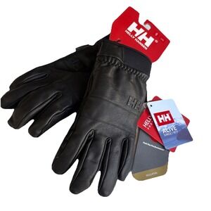 Helly Hansen Men’s Black Leather Gloves